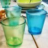 Bicchieri acqua colorati