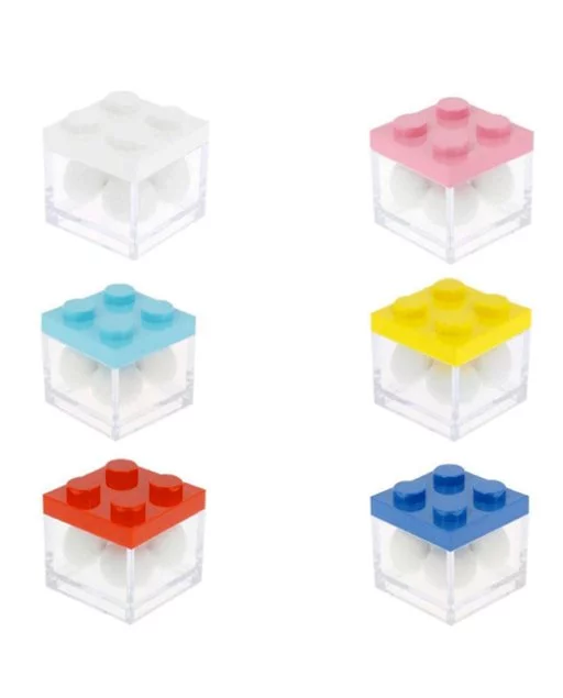 Scatoline portaconfetti Lego  Bomboniere online fai da te 