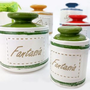 barattoli cucina moderni colore verde