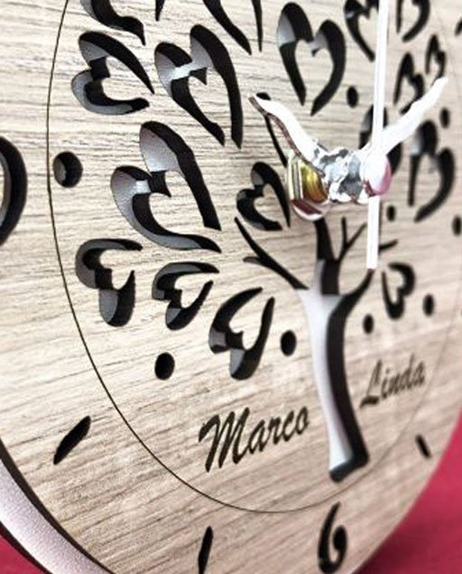 Orologio Albero della vita personalizzabile in legno 