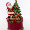 Carillon con luci led Babbo Natale realizzato in resina. Un’ottima idea regalo in occasione del Natale.