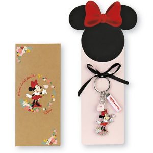 Portachiavi Minnie originale Disney. 3 ciondolini realizzati, in metallo, con soggetto principale ciondolo Minnie