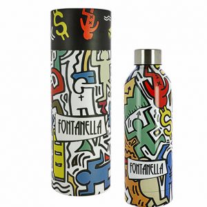 Bottiglia termica graffiti originale proposte come idea regalo e bomboniere comunione, matrimonio, ecc...