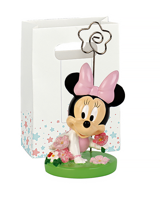 Bomboniere Nascita e Battesimo Minnie Flowers MemoClip