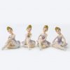 Bomboniera ballerina principessa seduta, eleganti statuette in resina ideali per realizzare bomboniere comunione,cresima femminuccia.