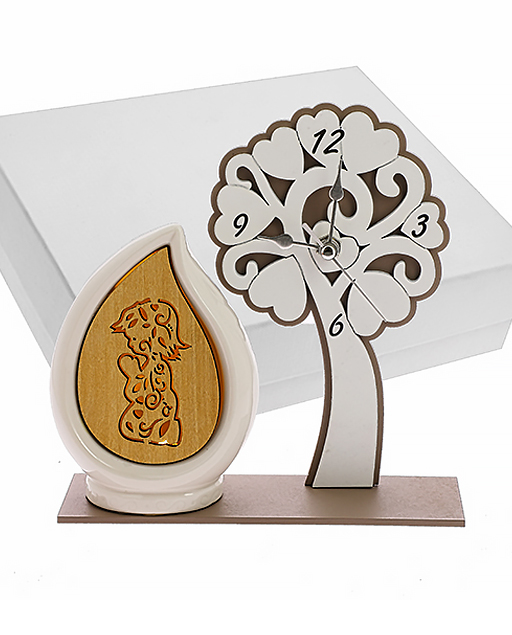 Orologio albero bimba Comunione con goccia led 