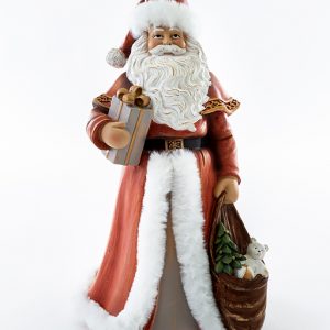 Babbo natale realizzato in resina. Made in Italy grazie al quale arricchire la tavola con raffinatezza,