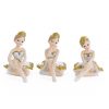 Bomboniera ballerina principessa bianca seduta, assortite in tre modelli come indicato in foto