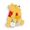 Magnete Wnnie the pooh realizzato in resina a forma di Winnie The Pooh con barattolo del miele e fiorellini, piccole ma ricche di dettagli