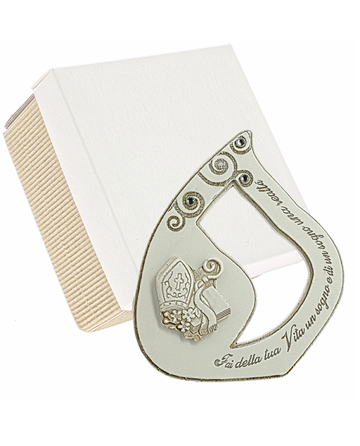 Bomboniera Icona A Forma Di Libro Simbolo Comunione Da Appoggio Con Scatola 20xh20 Cm Art 02248