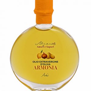 Bomboniera olio aromatizzato armonia con bottiglia vecchia farmacia Nicarè