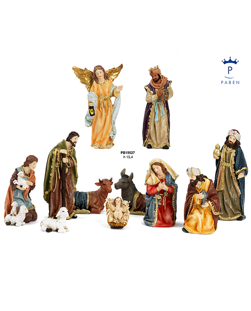 Set di 11 statuine per il presepe Christi