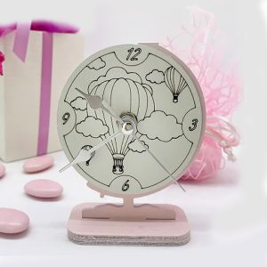 Orologio mappamondo rosa da tavolo, una vera opera d'arte che cattura la bellezza del mondo in modo unico