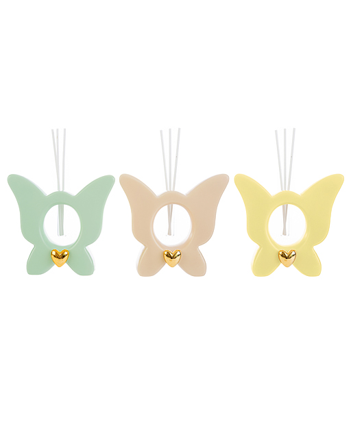 Collana A Farfalla Separabile Per 2 Ragazze - Gioiello Preppy In Ottone Placcato Oro Con Smalto - Regalo Migliori Amiche - Lunghezza 45,7 Cm