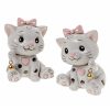 Graziosa gattina con luce led, bomboniera realizzata in resina