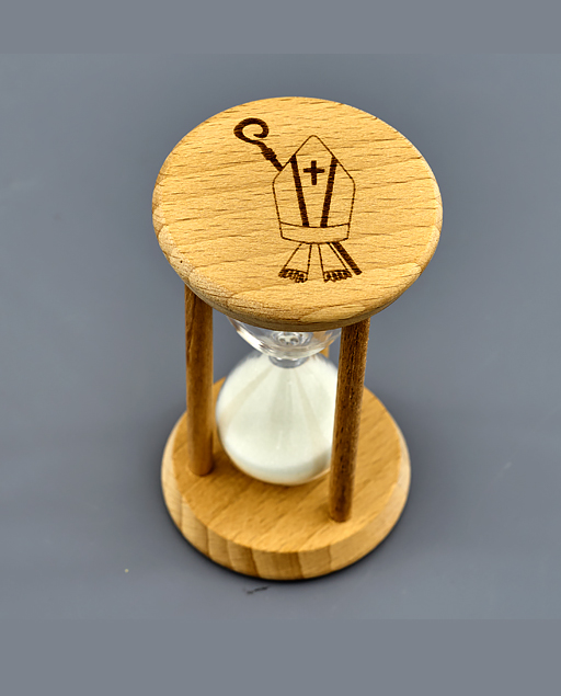 Clessidra Con Sabbia 8x8x14,3 Cm – Timer Visivo Per Bambini, Cucina, Giochi – ±10% Di Deviazione