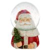 Carillon di Babbo Natale realizzato in resina con palla di neve