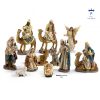 Set 11 Statuine presepe realizzate in resina, riproduzioni perfette