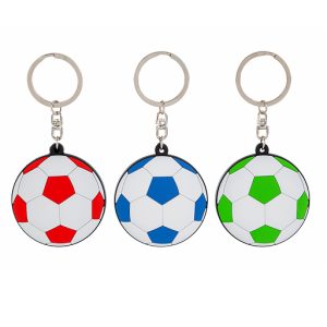 Portachiavi pallone calcio assortito in 3 colori diversi. Un idea originale per festeggiare il compleanno