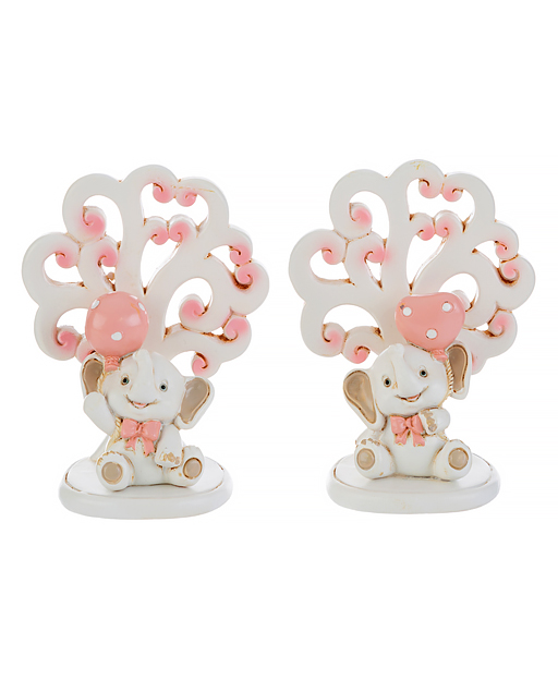 Albero della vita elefantino rosa con palloncino. Appartenente alla nuova collezione 2025