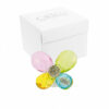 Bomboniera farfalla swaroski multicolor con sfera glitterata