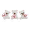 Orsetto rosa con cuore magnete, rendi magico ogni evento speciale, realizzato in resina