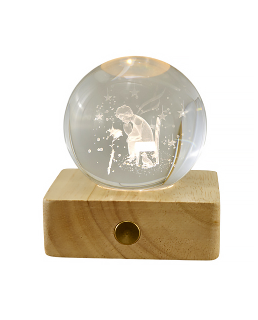 Bomboniera sfera led piccolo principe. Bomboniera moderna, renderà la tua casa unica e accogliente