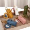 Portachiavi bag e specchietto a forma di cuore, realizzato in ecopelle