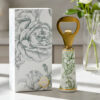 Apribottiglie decorazione verde con manico decorato