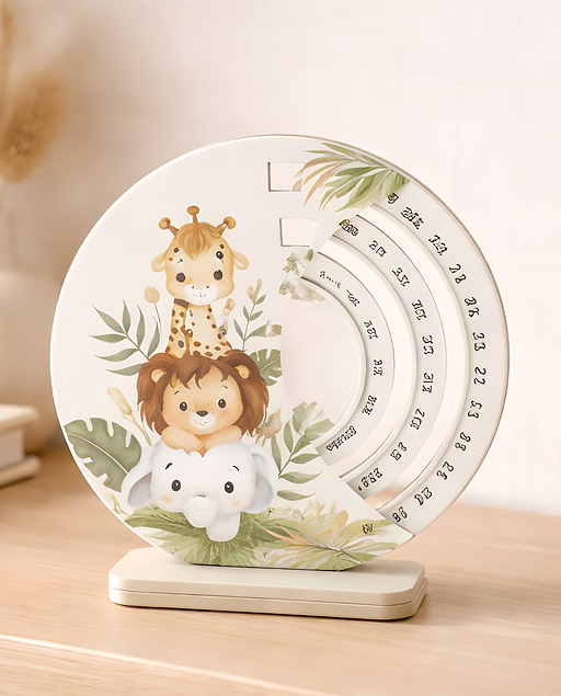 Calendario animaletti baby savana.