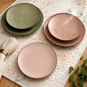 Servizio di piatti Baltic Green composto da 18 pezzi