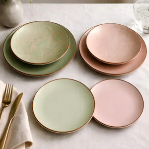 Servizio di piatti Baltic Green composto da 18 pezzi